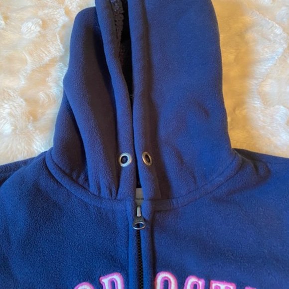 2/$40 Aeropostale Fleece Navy Blue Hoodie Ladies Juniors Size XS - Picture 6 of 10